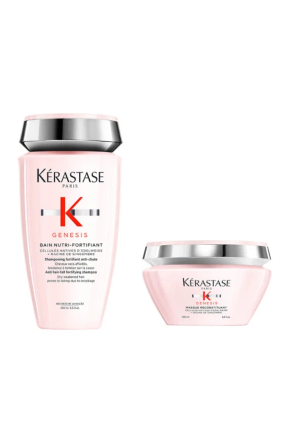 Genesis Bain Hydra Fortifiant Saç Dökülmesine Karşıtı Güçlendirici Şampuan 250 ml Maske 200 ml ürün görseli 1
