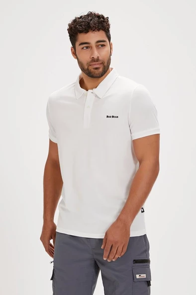 Bad Bear BERRY POLO OFF-WHITE Erkek Tişört Beyaz S_XXL ürün görseli 1