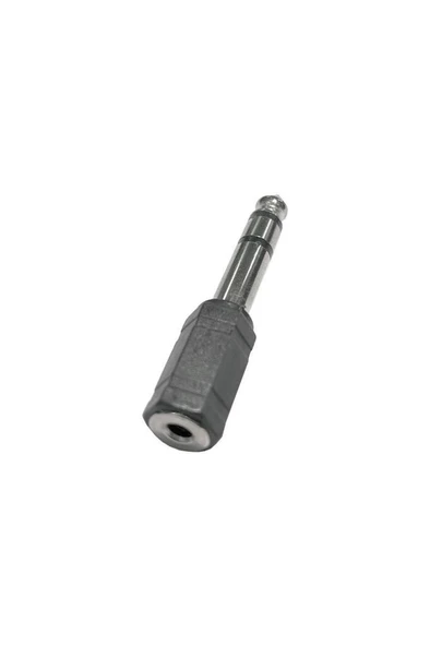 Midex SE1 Jack Adaptör 6.35mm Çevirici Silver Renk Adaptör Stereo ürün görseli 1