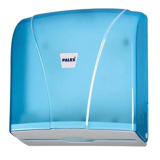 Palex Z Katlama Dispenser Kağıt Havlu Dispenseri Aparatı - Şeffaf Mavi - Plastik - 27 Cm. - 1 Adet ürün görseli 1
