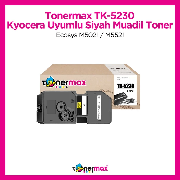 Kyocera ECOSYS P5021cdn Muadil Toner Siyah / TK-5230 ürün görseli 1