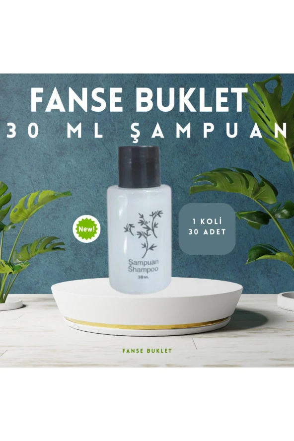 Fanse Otel Temizlik Medikal Malzemeleri Tek Kullanımlık Şampuan 30 Adet ürün görseli 1
