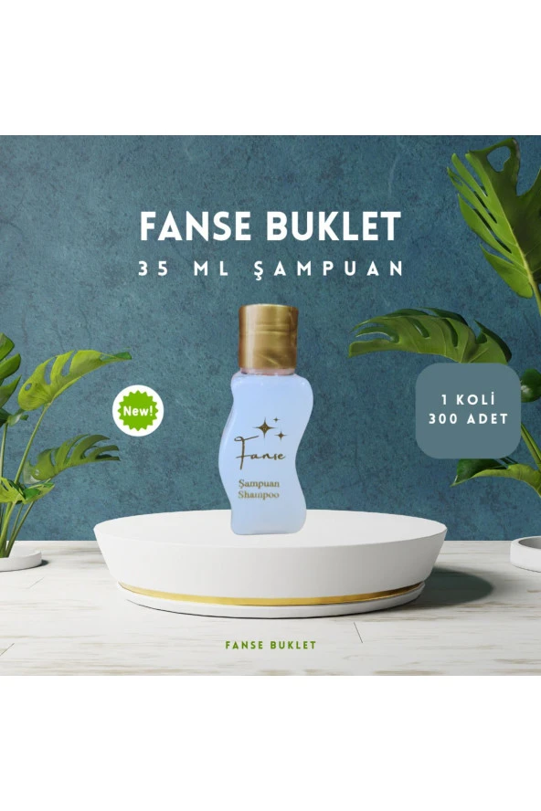 Fanse Otel Temizlik Medikal Malzemeleri TEK KULLANIMLIK OTEL BUKLET ŞAMPUAN S ŞİSE 300 ADET 35 ML ürün görseli 1