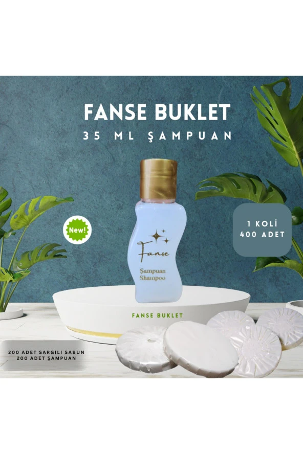 Fanse Otel Temizlik Medikal Malzemeleri TEK KULLANIMLIK OTEL BUKLET 200 ADET ŞAMPUAN S ŞİSE 35 ML 200 ADET SARGILI SABUN SET ürün görseli 1