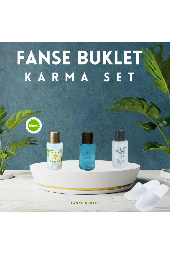 Fanse Otel Temizlik Medikal Malzemeleri FANSE OTEL ŞAMPUANI - DUŞ JELİ - SAÇ KREMİ - TERLİK - 5 ER ADET SET 30 ML ürün görseli 1