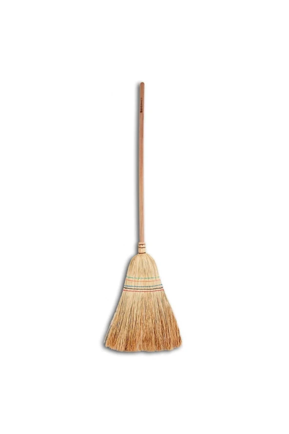 sska Ahşap Saplı Çalı Çırpı Çavdar Süpürge - Bahçe Süpürgesi - Çöpçü Bahçe Süpürgesi - 150 Cm. ürün görseli 1