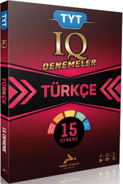 Paraf Yayınları TYT IQ Türkçe Video Çözümlü 15 Branş Deneme ürün görseli 1