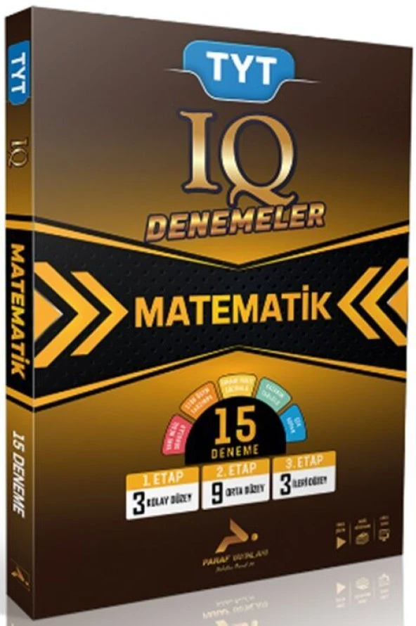 Paraf Yayınları TYT IQ Matematik Video Çözümlü 15 Branş Deneme ürün görseli 1