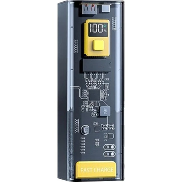 Zhltools 22.5W Pd 30000 Mah Transparan LED Göstergeli Powerbank ürün görseli 1