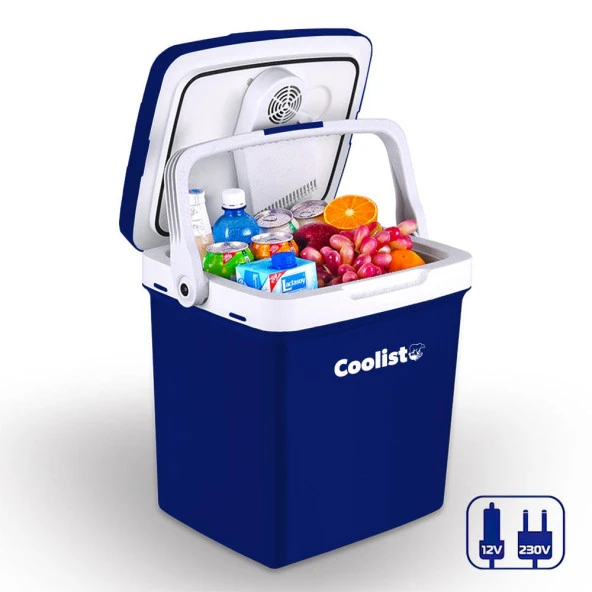 Coolist CLT26 12Volt/220Volt AC/DC 26 Litre Sıcak/Soğuk Oto Buzdolabı ürün görseli 1