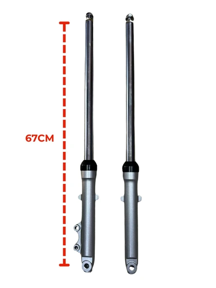 CG SAĞ SOL ÖN AMORTİSÖR TAKIM KISA 67CM 27mm(DİSKLİ MODEL) ürün görseli 1