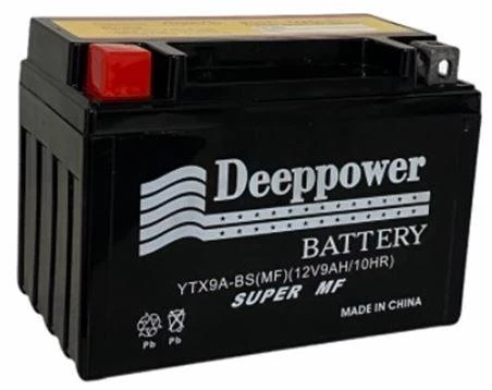 DEEPPOWER YTX9-BS(151x87x107) 12V 9Ah ALÇAK AKÜ MOTOSİKLET AKÜSÜ ürün görseli 1