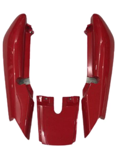 YAMAHA YBR 2004-2009 SAĞ SOL SELE ALTI ARKA STOP ÜSTÜ TAKIM KIRMIZI İTHAL ürün görseli 1