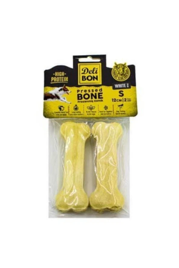 Delibon Deri Kemik 12 Cm S 2 Li Paket Beyaz ürün görseli 1