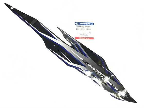 MODENAS GT135 SELE ALTI ETİKET MAVİ SAĞ ORJİNAL ürün görseli 1