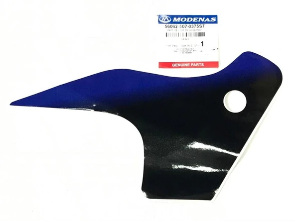 MODENAS GT135 ÖN ÇAMURLUK  ETİKETİ MAVİ SOL ORJİNAL ürün görseli 1