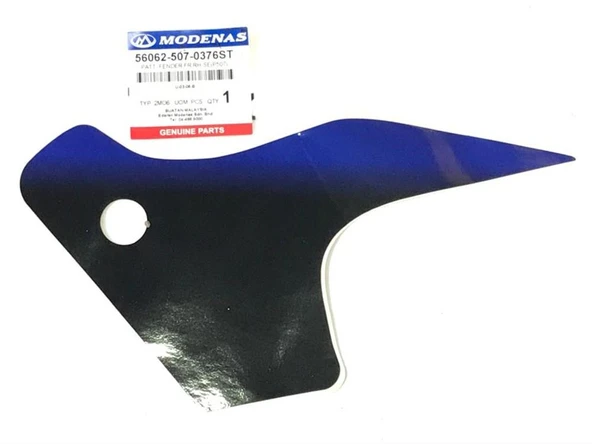 MODENAS GT135 ÖN ÇAMURLUK  ETİKETİ MAVİ SAĞ ORJİNAL ürün görseli 1