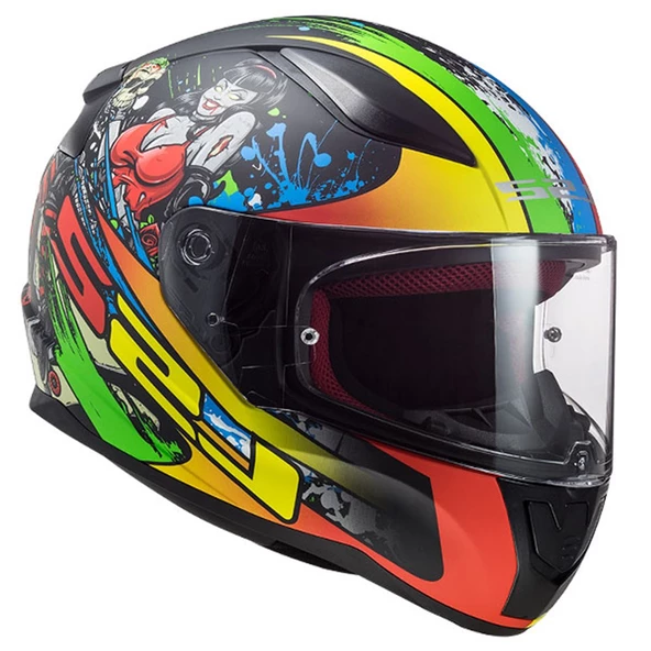 LS2 RAPID FIESTY MAT SİYAH KASK - Resim 3