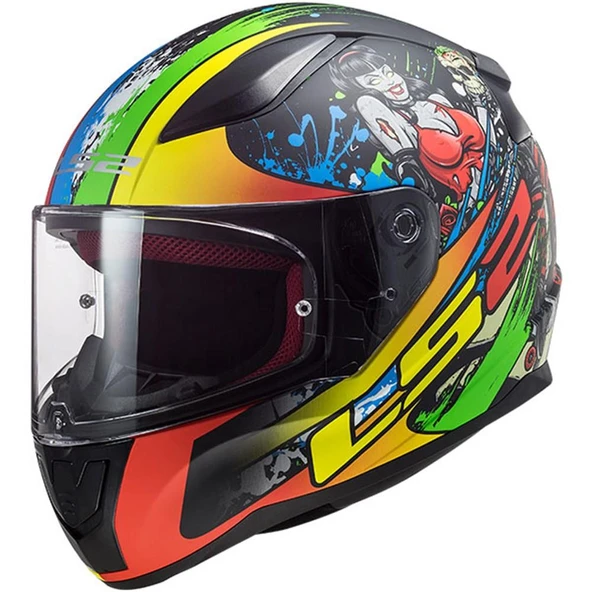 LS2 RAPID FIESTY MAT SİYAH KASK - Resim 2