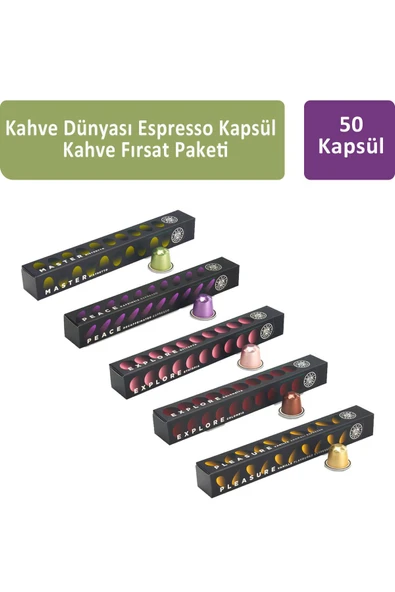 Kahve Dünyası Espresso Kapsül Fırsat Paketi 50 Kapsül ürün görseli 1