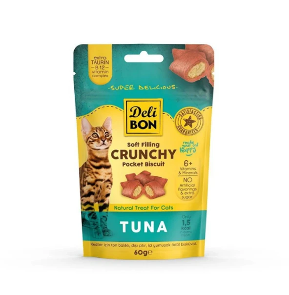 DELİBON TON BALIKLI KEDİ ÖDÜL MAMASI 60 GR ürün görseli 1