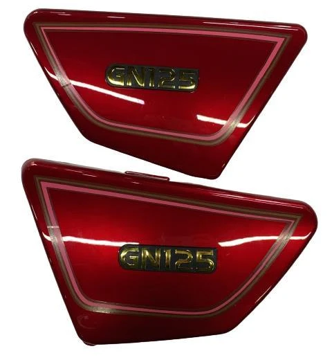 SUZUKI GN125 SAĞ SOL AKÜ KAPAKLARI TAKIM ARMALI KIRMIZI ürün görseli 1