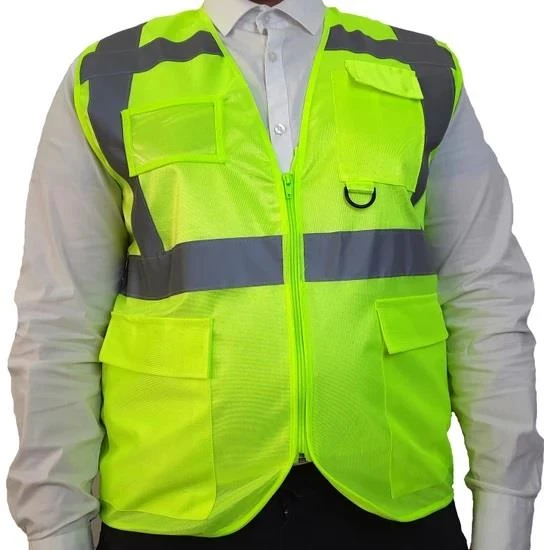 MOTOSİKLET SÜRÜCÜ REFLEKTÖR YELEK FERMUARLI CEPLİ ürün görseli 1
