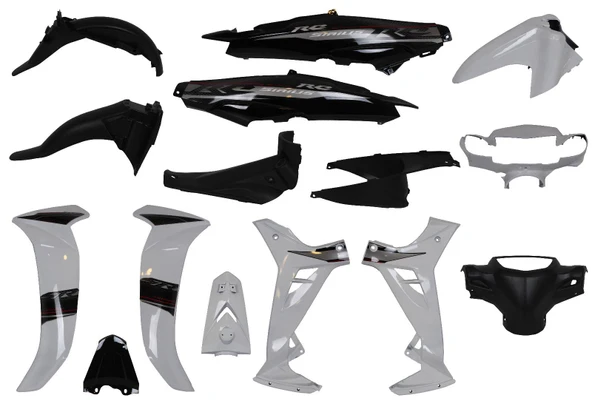 YAMAHA CRYPTON C8 KAPORTA SETİ 2010-2014 (BEYAZ-SİYAH) ürün görseli 1