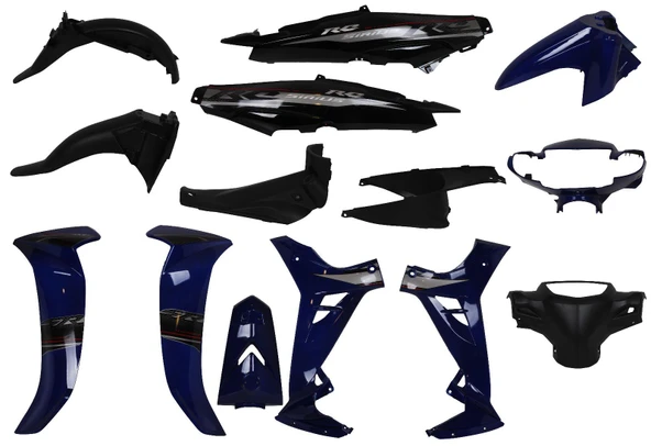 YAMAHA CRYPTON C8 KAPORTA SETİ 2010-2014 (MAVİ-SİYAH) ürün görseli 1