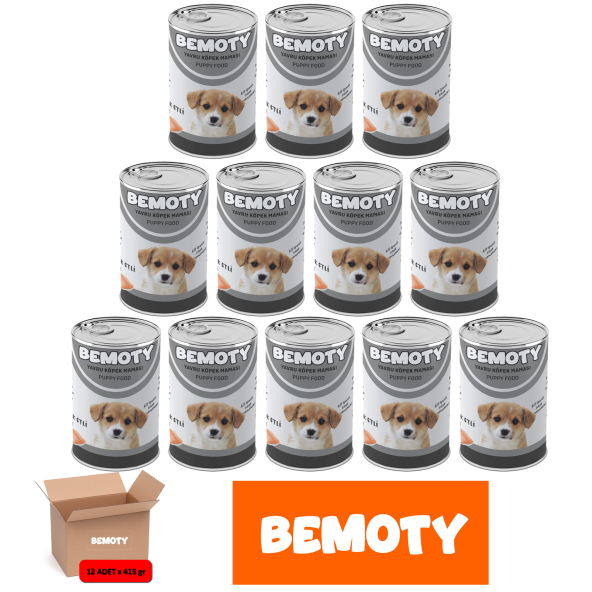 Bemoty Balık Etli Yavru Köpek Konserve Mama 12 Adet ürün görseli 1