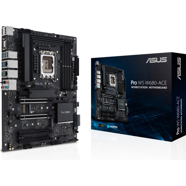 Asus Pro WS W680-ACE IPMI Intel LGA1700 DDR5 ATX Anakart ürün görseli 1