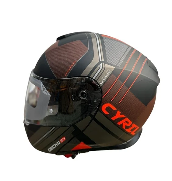 CYRIL KASK FU403SV GECKO SV EPIC B5 MAT FLOUR KIRMIZI M ürün görseli 1
