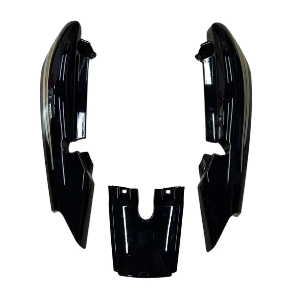 YAMAHA YBR 2004-2009 SAĞ SOL SELE ALTI ARKA STOP ÜSTÜ TAKIM SİYAH İTHAL ürün görseli 1