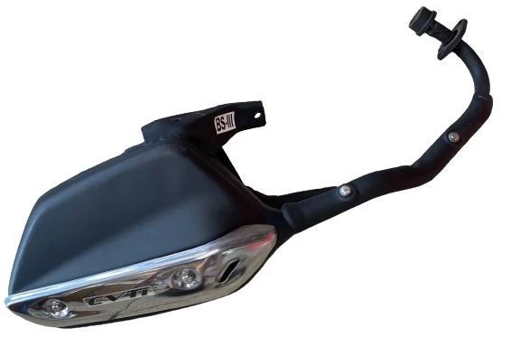 TVS JUPİTER 110 WEGO 2012-2016 EGZOZ KOMPLE (DEKORATİK KAPAKLI) ürün görseli 1