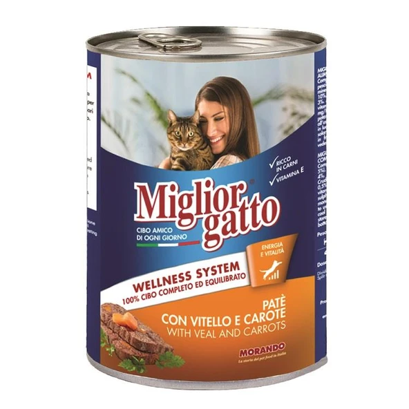 Miglior Gatto Pate Dana Eti ve Havuç Kedi Konservesi 400 Gr ürün görseli 1