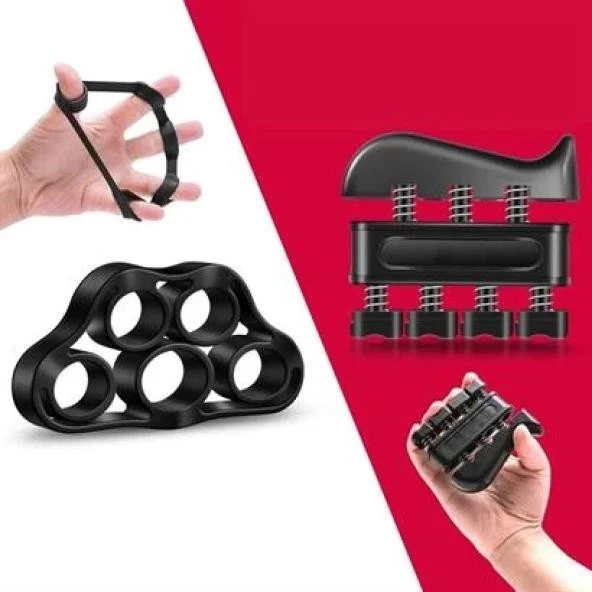 5 Parça El, Kol Ve Parmak Egzersiz Spor Aletleri Seti Fitness Takımı ürün görseli 1
