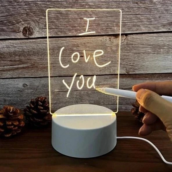 Led Çizim Tableti Gece Lambası - Resim 2
