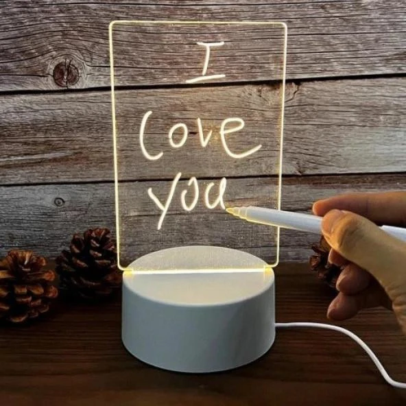 Led Çizim Tableti Gece Lambası - Resim 3
