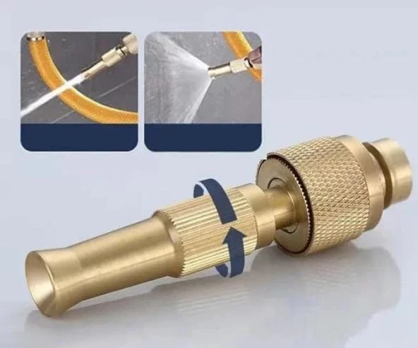 Ayarlanabilir Basınçlı Hortum Başlığı Gold - Resim 2