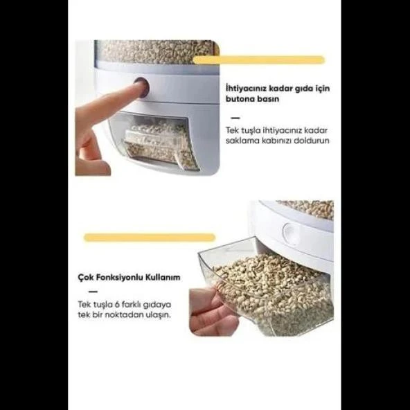 Dönebilen Kuru Gıda Ve Bakliyat Organizeri - Resim 3