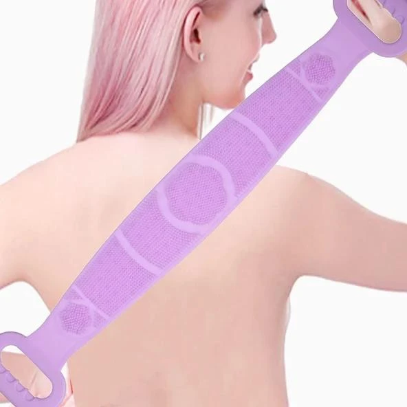 70 cm Çift Taraflı Sırt Kesesi -Silikon Duş Kesesi - Peeling Banyo Kesesi ürün görseli 1