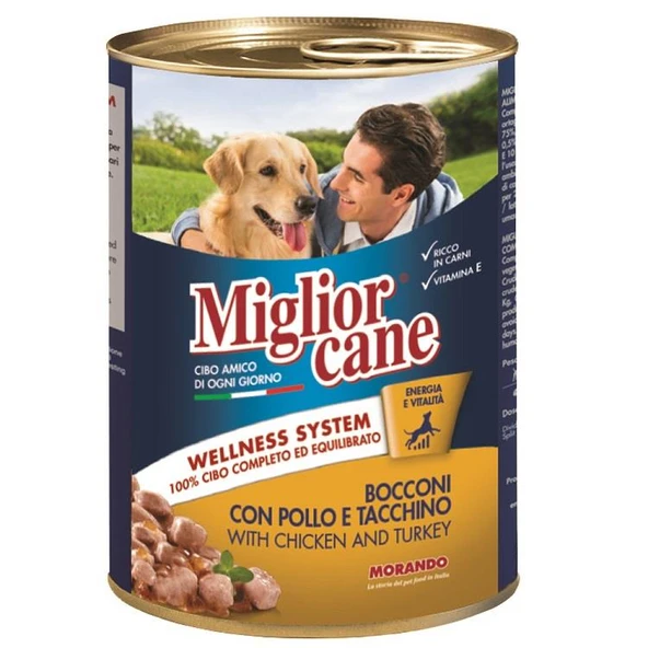 Miglior Cane Tavuk Hindili Katkısız Köpek Konserve Maması 405 Gr ürün görseli 1