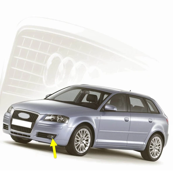 Audi A3 Sportback 2004-2008 Ön Sol Sis Farı Lambası 8P0941699A ürün görseli 1