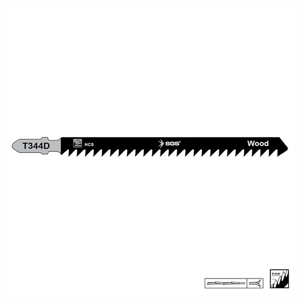 SGS Ahşap Dekupaj Ağzı Uzun T344D 150mm x 9.5mm 5 pcs. ürün görseli 1