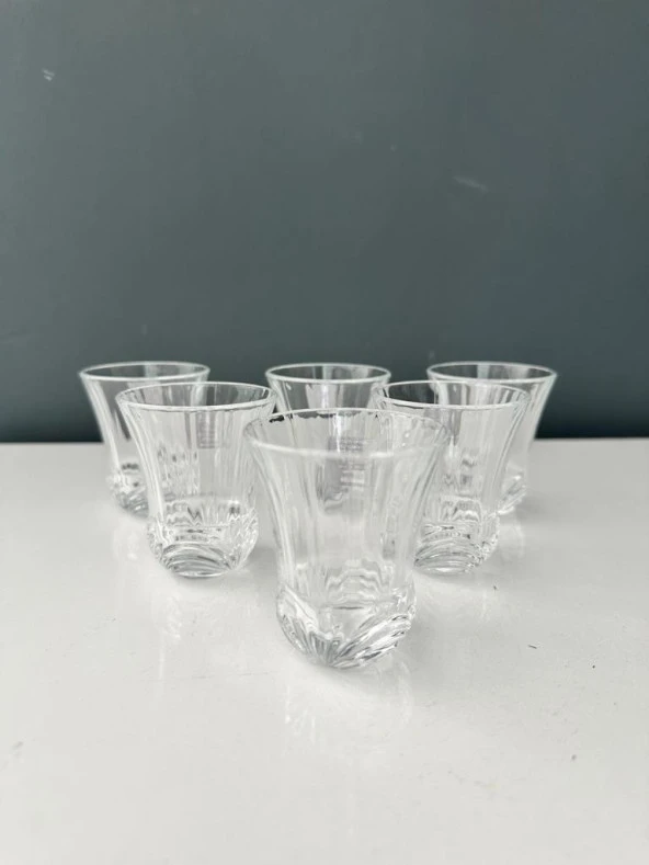 DECORİUM RCR 6 LI KAHVE YANI SU BARDAĞI ürün görseli 1
