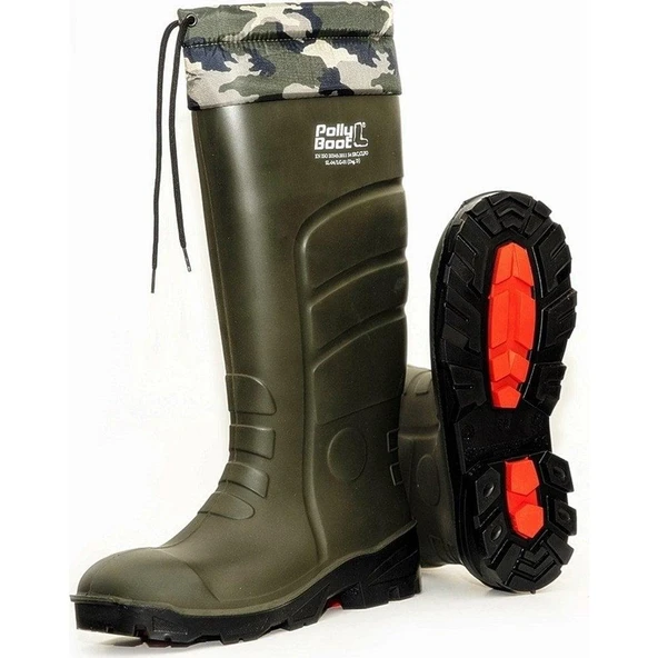 POLLYBOOT KMF BOĞAZLI K.HAKİ/SİYAH ÇİZME NO:41 ürün görseli 1