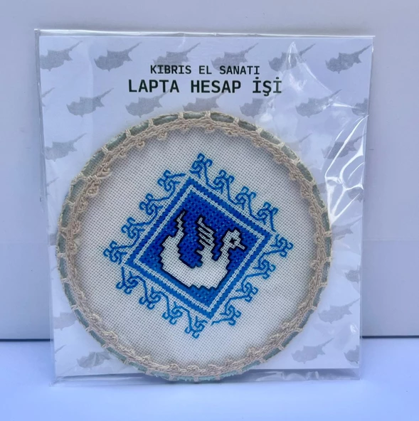 Kıbrıs İşi  lapta Hesap İşi Bardak Altlığı ürün görseli 1