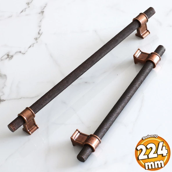 Hisar Eskitme Antik Bakır Metal 224 mm-22.4 cm Mobilya Mutfak Çekmece Dolap Kulpu Kulbu Kulpları ürün görseli 1