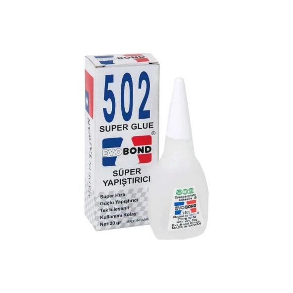 Evobond 502 Süper Yapıştırıcı 20 GR ürün görseli 1