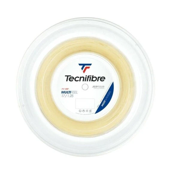 Tecnifibre Multifeel Natural 17/1.25 200m Rulo Kordaj 02RMU125XN ürün görseli 1